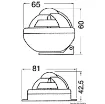 Picture of Comet compass 2" with bracket grey/black - Riviera