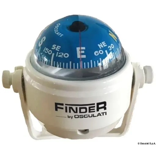 Picture of Compass 2" with bracket white/blue - Finder