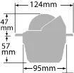 Picture of Explorer built - in compass 2"3/4 white/white - Ritchie