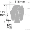 Picture of Explorer compass with bracket 2"3/4 black/black - Ritchie