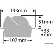 Picture of Voyager built - in compass 3" black/black - Ritchie