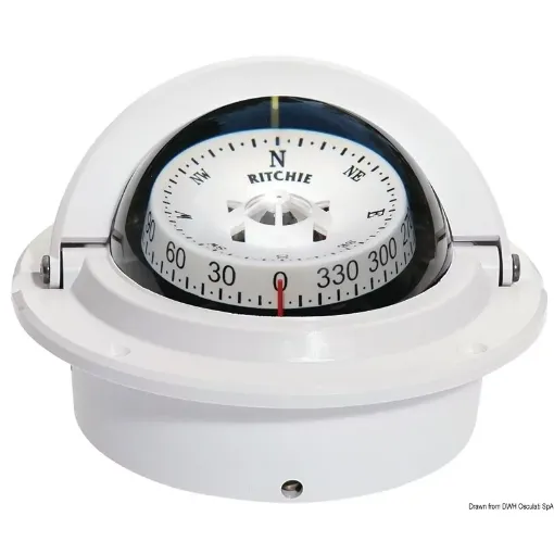 Picture of Voyager built - in compass 3" white/white - Ritchie