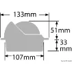 Picture of Wheelmark built - in compass 3" black/black - Ritchie