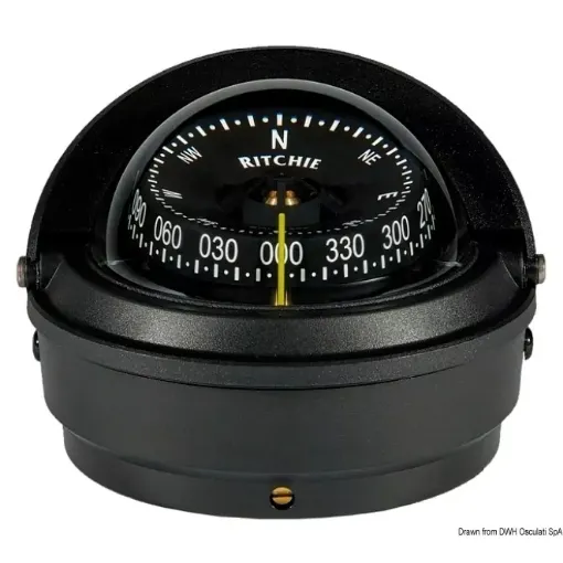 Picture of Wheelmark external compass 3" black/black - Ritchie