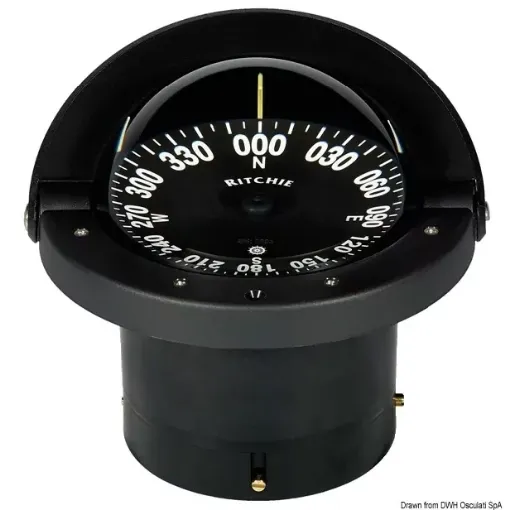 Picture of Wheelmark built - in compass 4"1/2 black/black - Ritchie