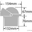 Picture of Wheelmark built - in compass 4"1/2 black/black - Ritchie