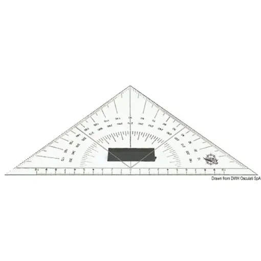 Picture of Plexiglass triangular protractor