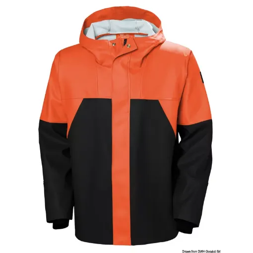 Picture of Storm rain jacket orange/black M - Helly Hansen