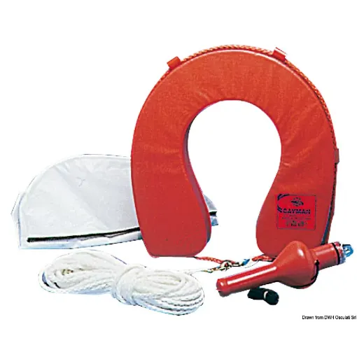 Picture of Horseshoe lifebuoy with white cover