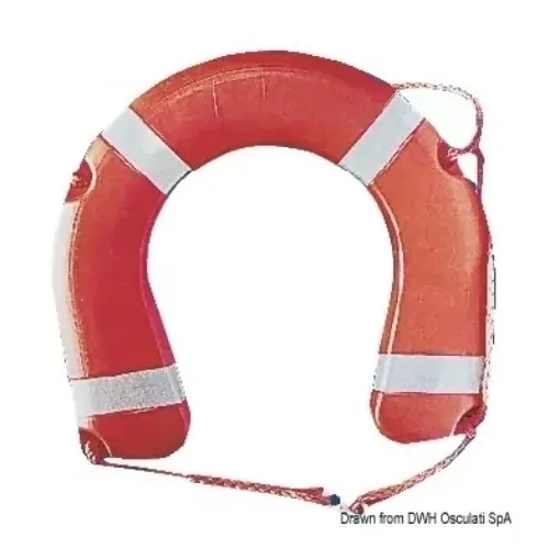 Picture of Horseshoe lifebuoy conforming to ministerial decree 385/99