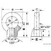 Picture of Threaded eyebolt AISI316 41 mm