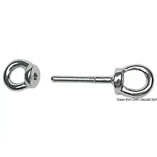 Picture of Stainless steel double eyebolt 8x60 mm