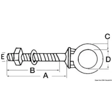 Picture of Eyebolt AISI316 8x100 mm