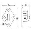 Picture of Stainless steel plate bridge ring 37x59 mm