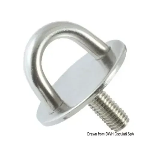 Picture of Plate with stud polished stainless steel 10 mm