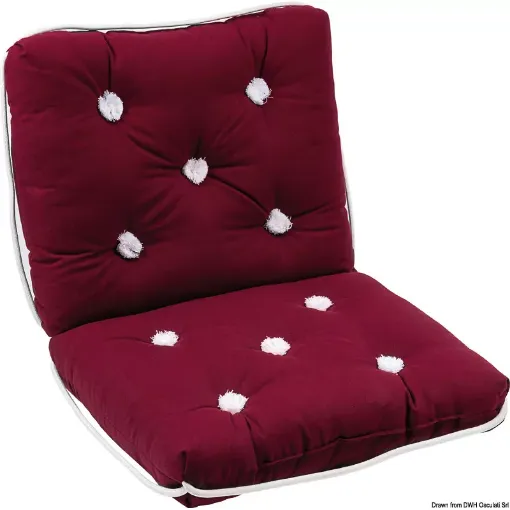 Picture of Cotton cushion with backrest bordeaux 430 x 750 mm - Bordeaux - 430x750cm