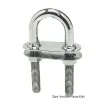 Picture of U - bolt conic fittings mirrorpolished Stainless steel 160x15.8mm