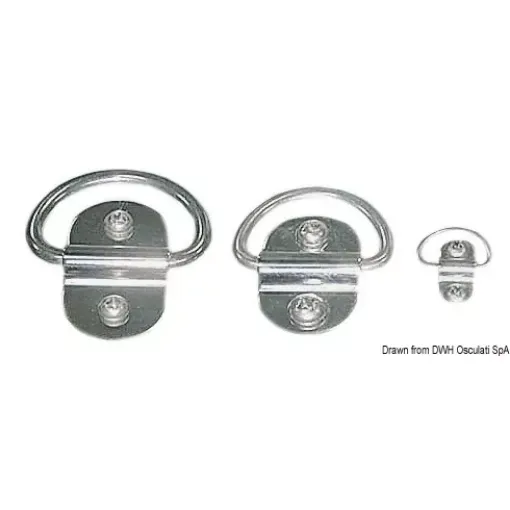 Picture of Swiveling half ring polished AISI304 28x12 mm