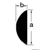 Picture of D - section AISI316 profile 25 mm Rod 4m