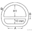 Picture of D - ring with bar 5x45 mm