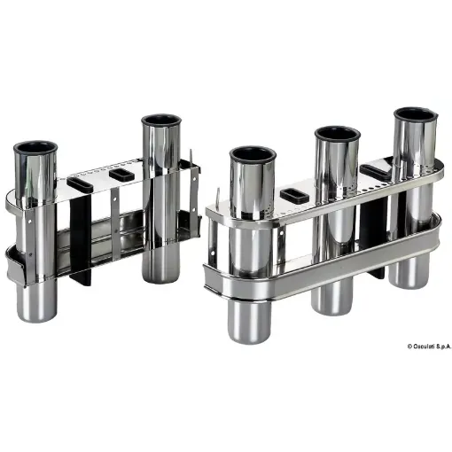 Picture of Stainless steel rod holder for bulkhead mounting 2 rods