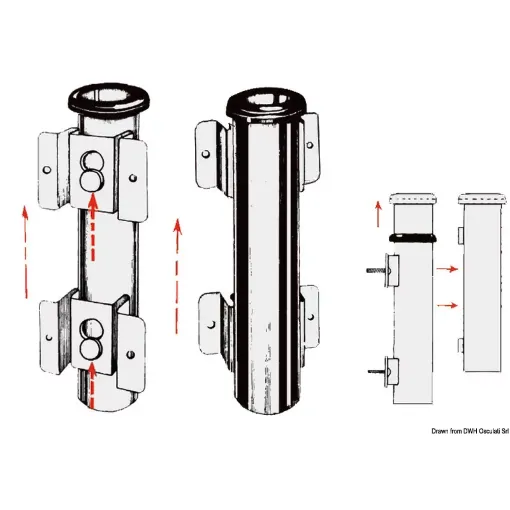 Picture of Removable fishing rod holder for bulkhead mounting