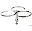 Picture of 3 cup drink holder AISI 316 stud fixation 170x170