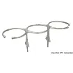 Picture of 3 cup drink holder AISI 316 screw fixation - Stainless steel - 76 - AISI 316 stainless steel