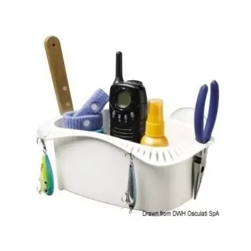 Picture of Cockepit caddy white plastic object holder