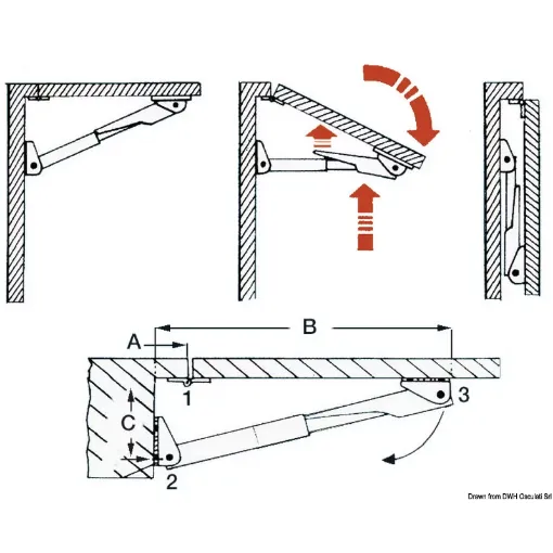 Picture of Arm for rakego foldable arm 60 kg 20/30 mm