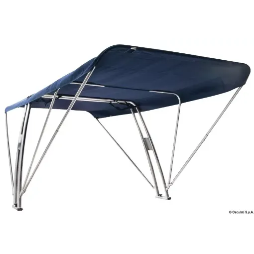 Picture of A - frame with folding awning 155x330 cm - 330 - 550 - BLUE - Stainless steel