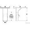 Picture of Aluminium T - top 1700 x 1400 x 2050 mm