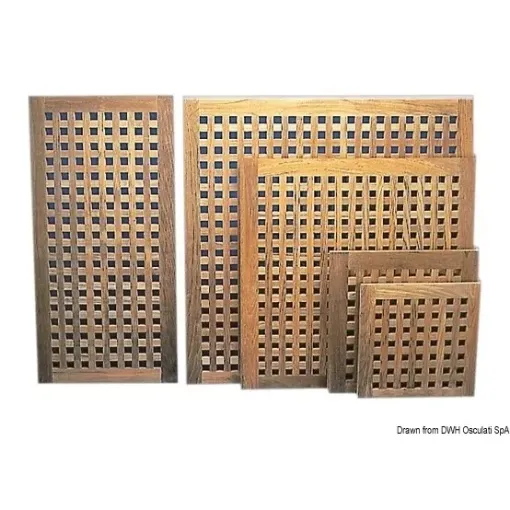 Picture of Teak grating 500x1000 mm - 500 - 1000 - 22