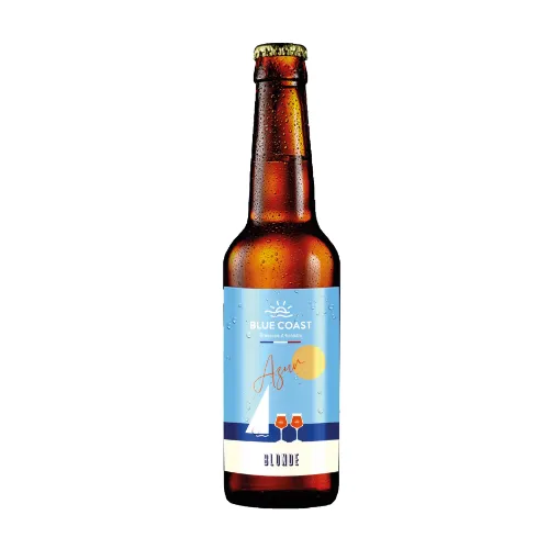 Picture of Azur blonde 4,9% - 24 beer bottles 33cl - Blue coast brewing