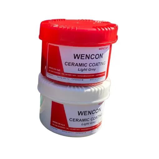 Picture of Ceramic coating, light grey, resistant to tear, wear, acid, oils etc - Wencon