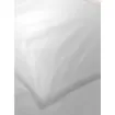 Picture of Single duvet cover 160x220cm in pure cotton satin - white - Franchini mare bespoke luxury linens