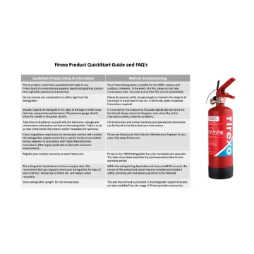 Picture of All fires 2 litre fire extinguisher - red - Firexo