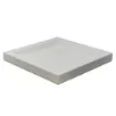 Picture of Square Tray covered in grained leather -   small size - white - Collection MARIUS - Gordon and Gaia