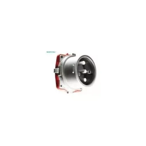 Picture of DS2 socket metal - male - size 6 - 440VAC 250A 3P+N+T IP66/67 - 3928017 - Marechal