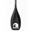 Picture of 180 - 230cm Adjustable full carbon SUP paddle 3 - piece - black - SCK