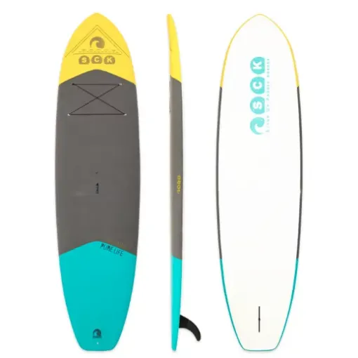 Picture of 11' Pure Life SUP soft - top EVA deck hard shell paddle board with coil leash included - SCK