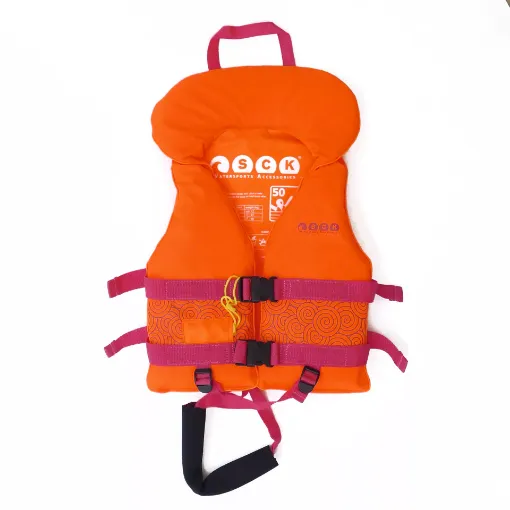 Picture of Kids life jacket with head support - orange - L - SCK