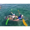 Picture of Serenus 2 two - seater full transparent kayak with deluxe seats and kayak paddles SCK