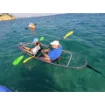 Picture of Serenus 2 two - seater full transparent kayak with deluxe seats and kayak paddles SCK