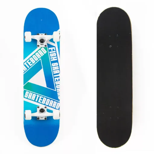 Picture of 31'' Blue Triangle skateboard complete set - Fish