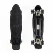 Picture of 22.5” Mini cruiser skateboard black with LED wheels complete set - Fish