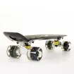 Picture of 22.5” Mini cruiser skateboard black with LED wheels complete set - Fish