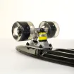 Picture of 22.5” Mini cruiser skateboard black with LED wheels complete set - Fish