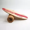 Picture of 74cm Wooden PRO balance board with 15cm cork roller Red - SCK