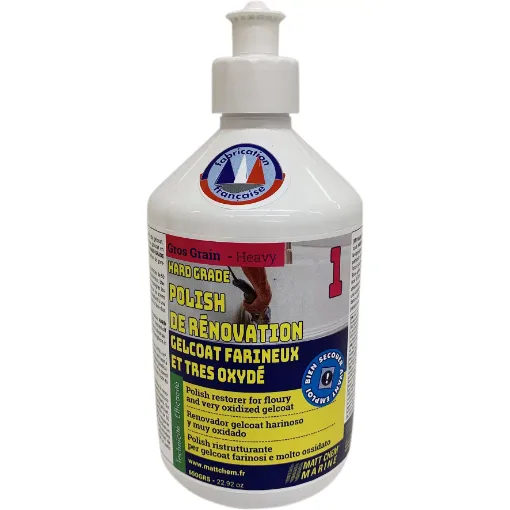 Picture of Hard Grade - Floury gelcoat restorer titanium based - 650g - Matt Chem